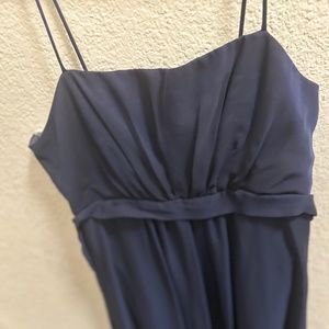 Mackenzie Michales Chiffon Long Formal Gown-Navy Size 10